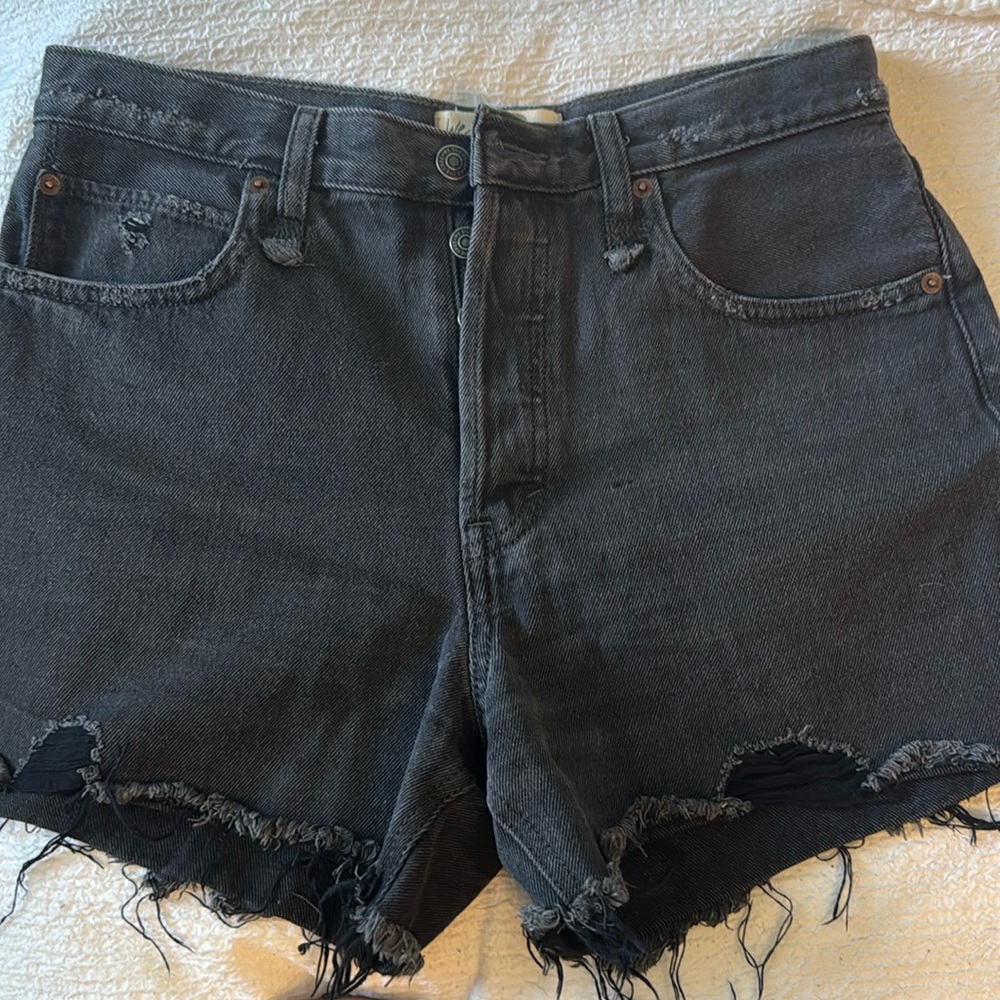 We The Free Black denim short